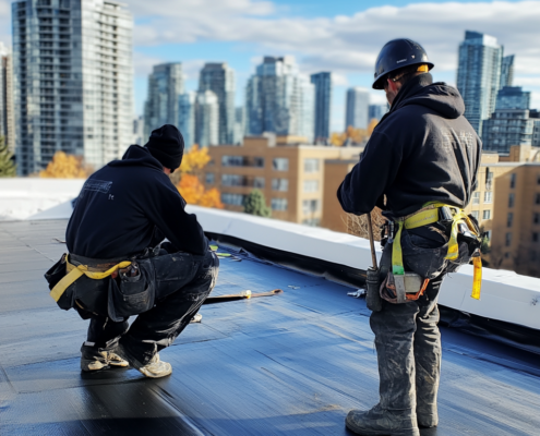 Flat Roof Installation for Commercial Buildings in Toronto