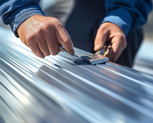 Measuring and Marking PVC Roof Sheets for Cutting