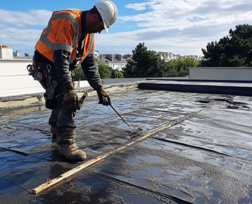 Flat roof repair services to fix leaks and damage