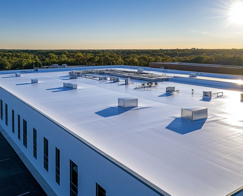 Thermoplastic polyolefin roofing installation for commercial and residential buildings