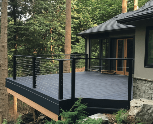 A beautiful deck with DeckRite waterproofing installed for maximum protection