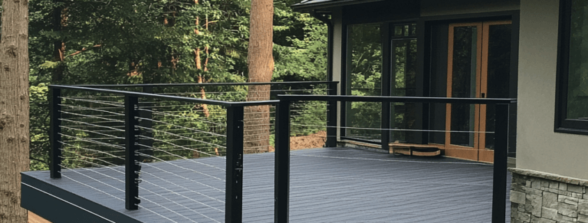 A beautiful deck with DeckRite waterproofing installed for maximum protection