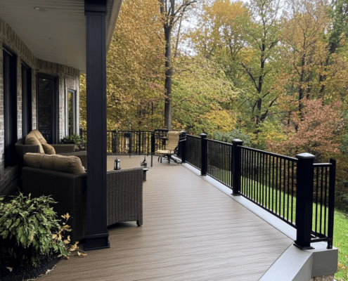 A beautiful deck with DeckRite waterproofing installed for maximum protection.