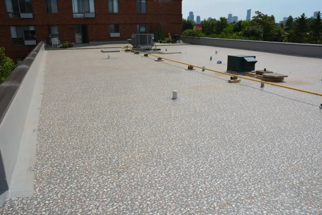 Representative commercial roof surfaces, roof edges and drainage conditions