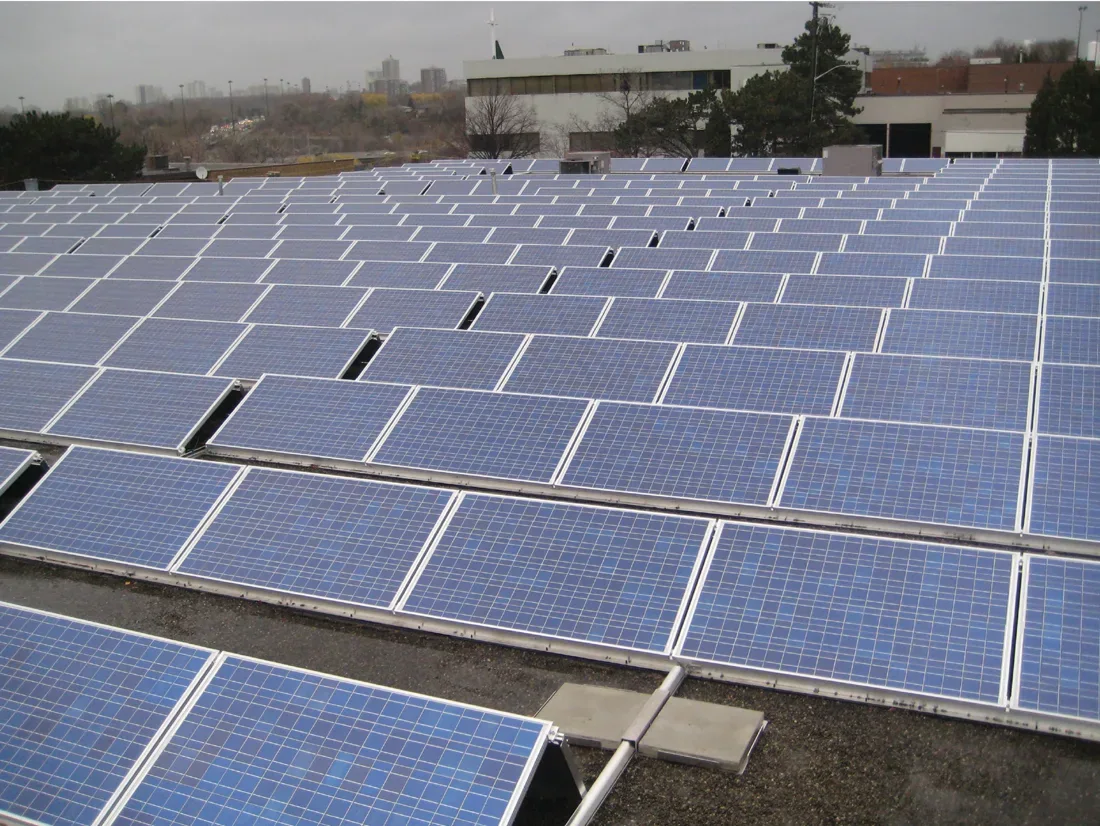 Commercial Solar Maintenance Monitoring at a commercial property in Ontario