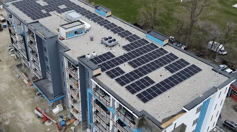 Managed Multiunit Building Solar at a commercial property in Ontario