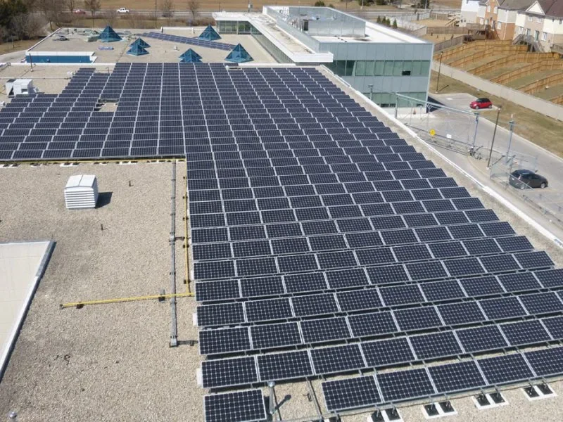 Retail Plaza Shopping Centre Solar at a commercial property in Ontario