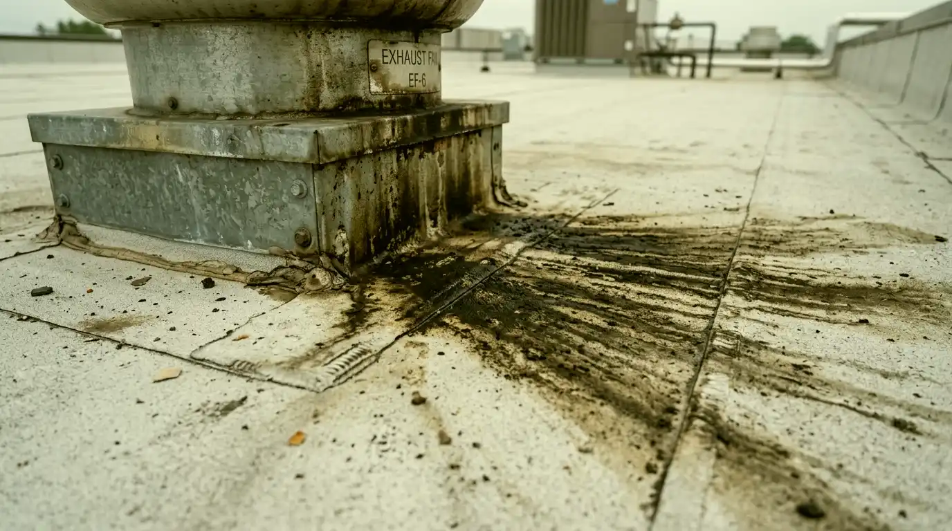 Representative commercial roof assessment detail for Bradford