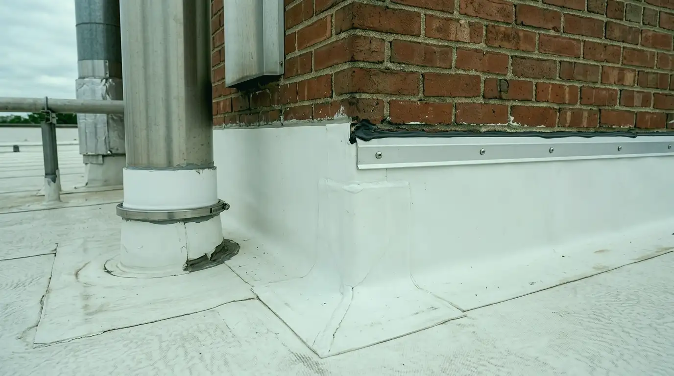 Representative commercial roof system detail for Bradford