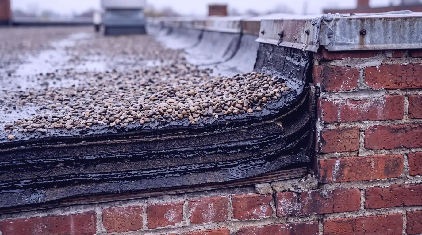 Representative commercial roof system detail for Brantford