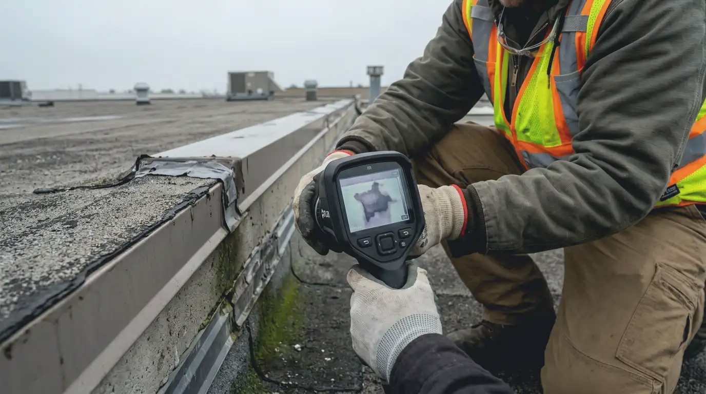 Representative commercial roof assessment detail for Georgina