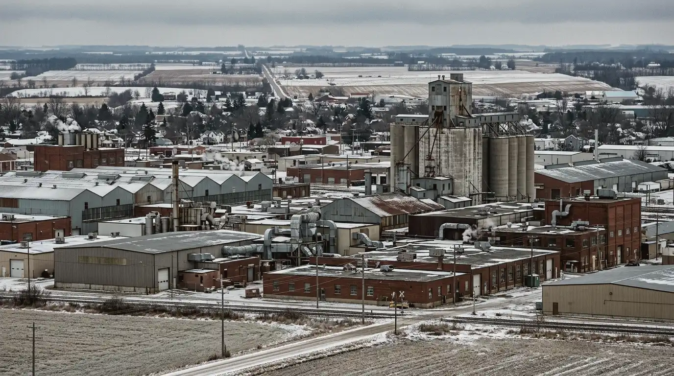 Representative commercial roofscape view for Ingersoll