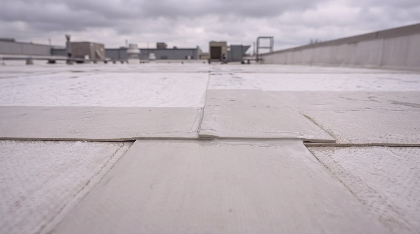 Representative commercial roof system detail for Kitchener