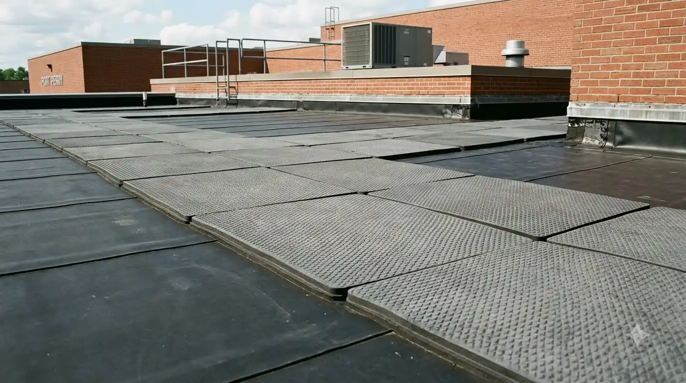 Representative commercial roof system detail for Port Perry