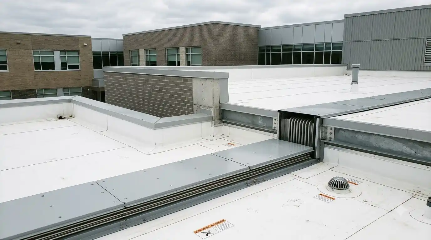 Representative commercial roof assessment detail for Stouffville