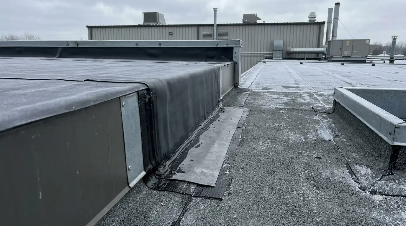 Representative commercial roof system detail for Tillsonburg
