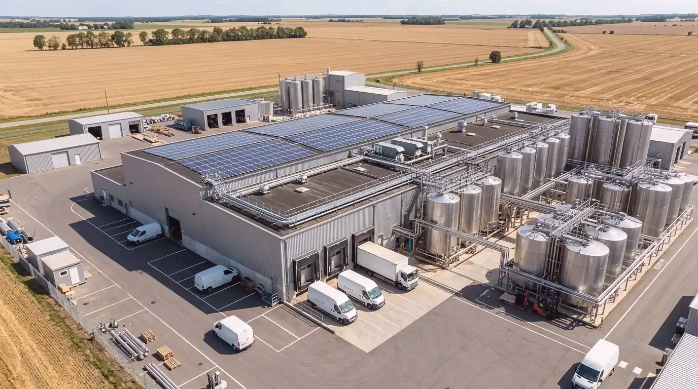 Guelph commercial solar agri food industrial array