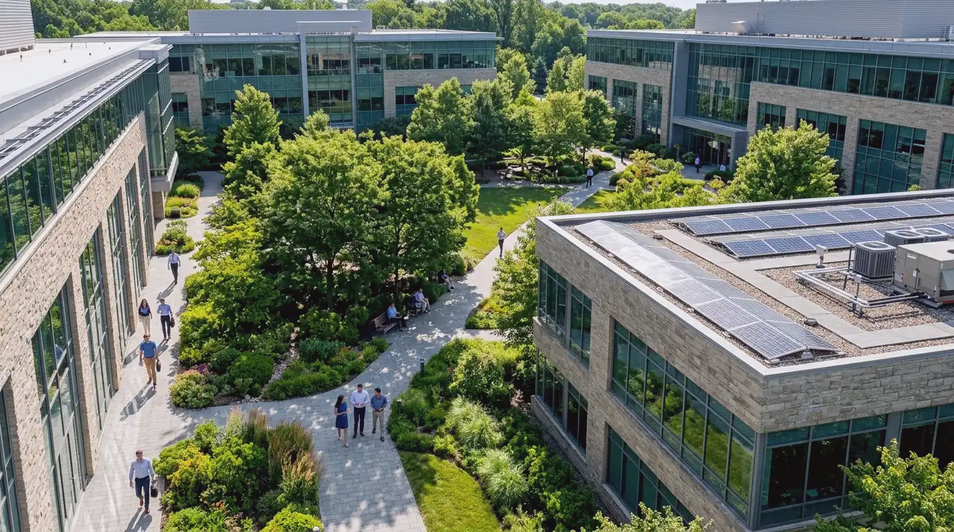 Mississauga commercial solar meadowvale office campus