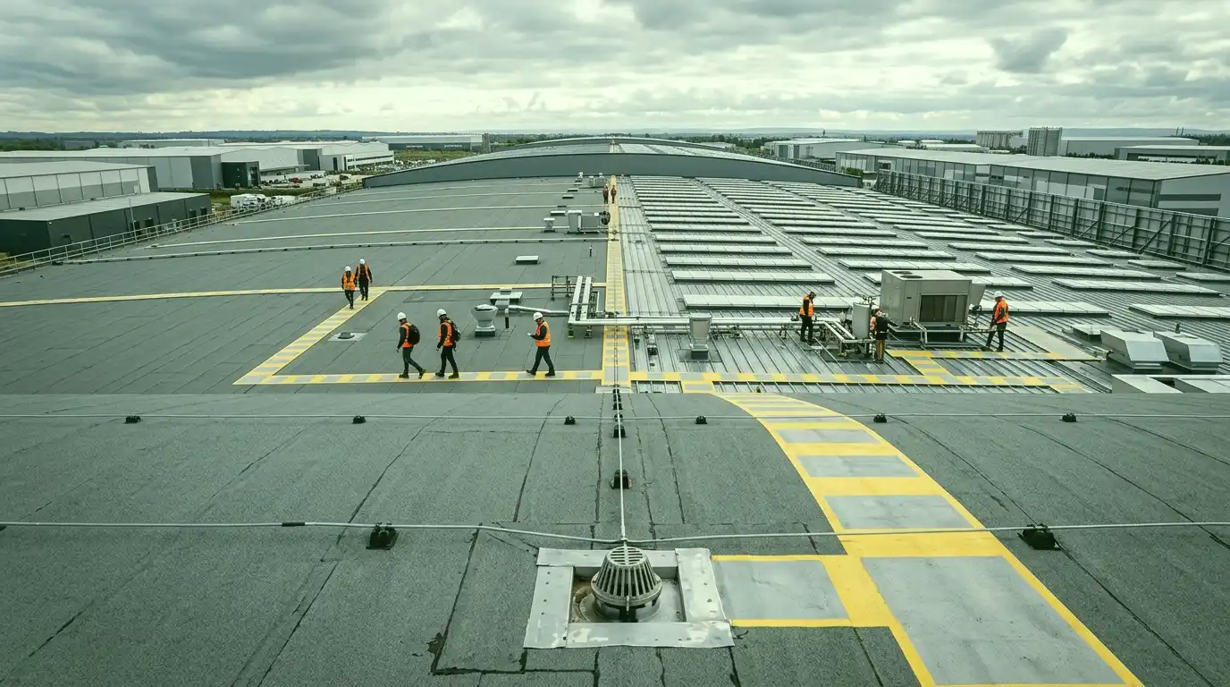 Peterborough commercial solar hangar roof assessment